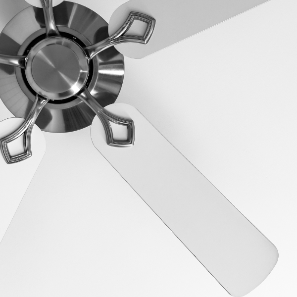 head on photo of a ceiling fan