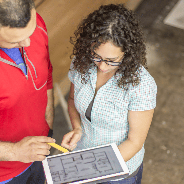 couple doing DIY home improvement project