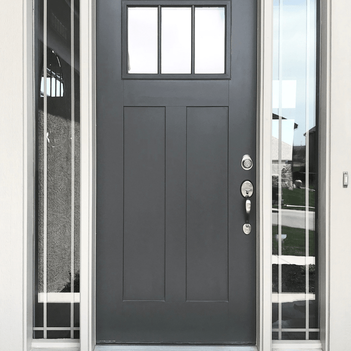 gray front door