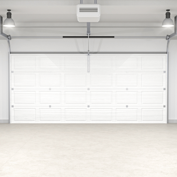 garage interior shot of garage door